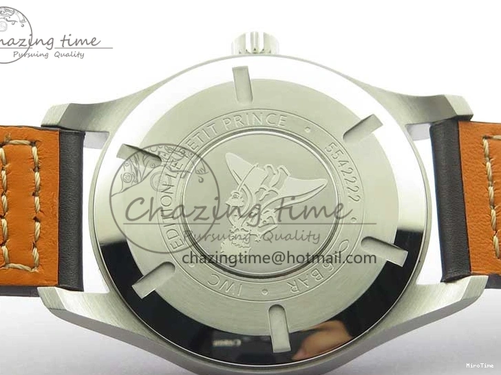 MIROTIME 0105 MARK XVIII Le Petit Prince IW327004 SS FKF 1:1 Best Edition Blue Dial On Brown Leather Strap Trendsetting 7117